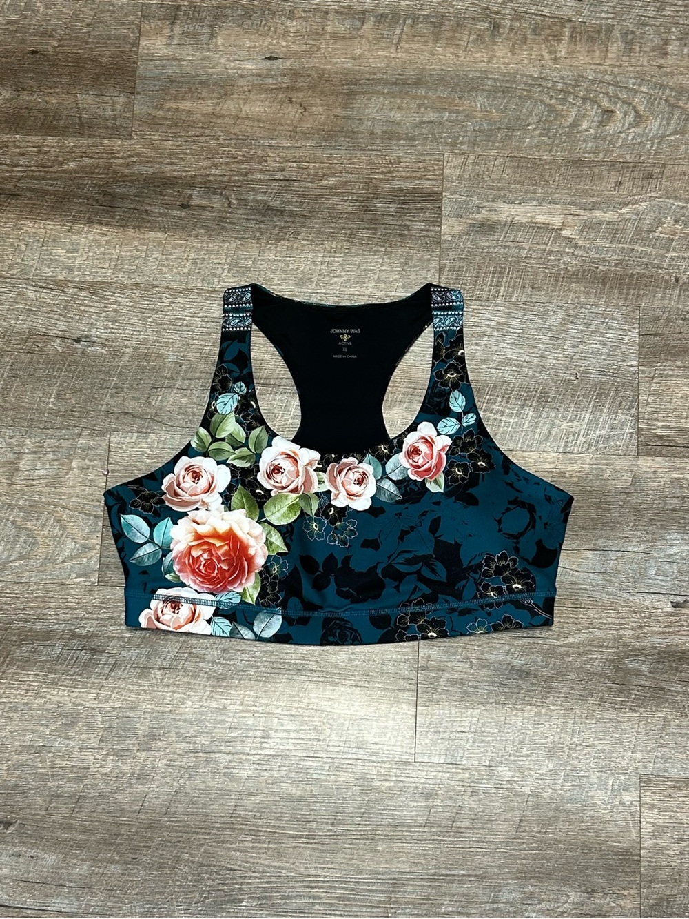 Johnny Was Bee Active Line Sports Bra| Size XL